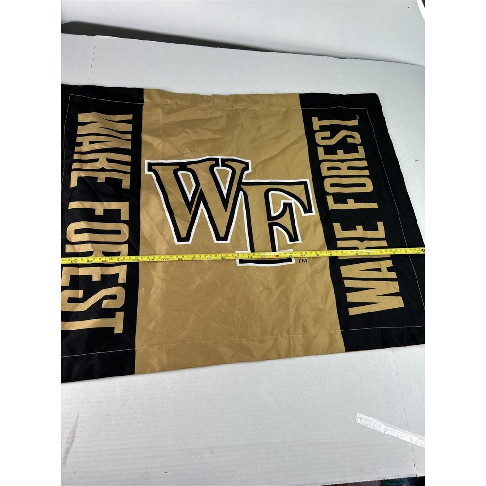 Wake Forest Pillow Case Black‎ & Gold - Picture 3 of 7